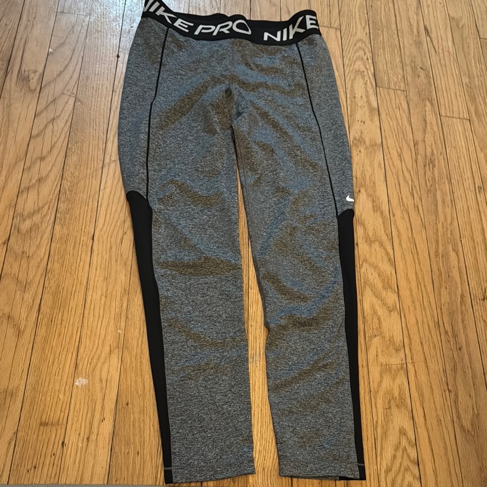 Nike Pro Gray and Black Leggings